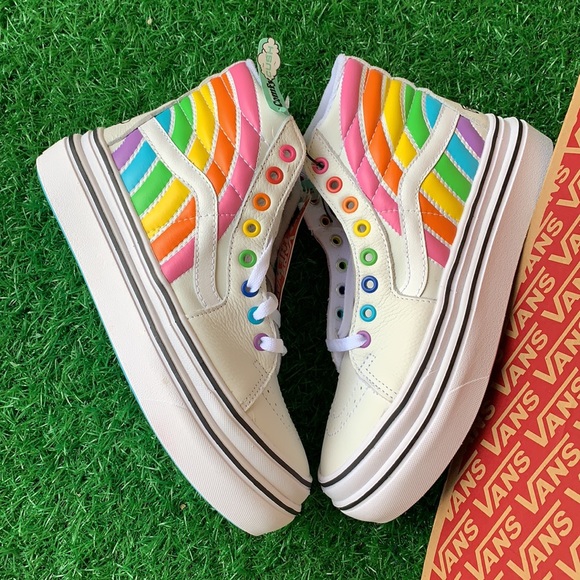 VANS SUPER COMFYCUSH S FLOUR SHOP RAINBOW/TRWHT WM - Picture 15 of 16